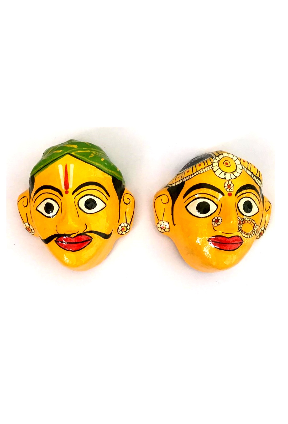 Drishti Bommala Cheriyal Masks Yellow